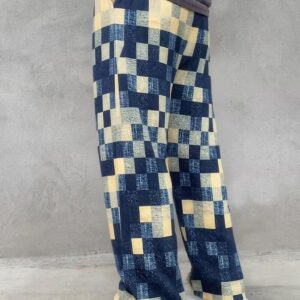 Men’s Printed Drawstring Casual Travel Pants